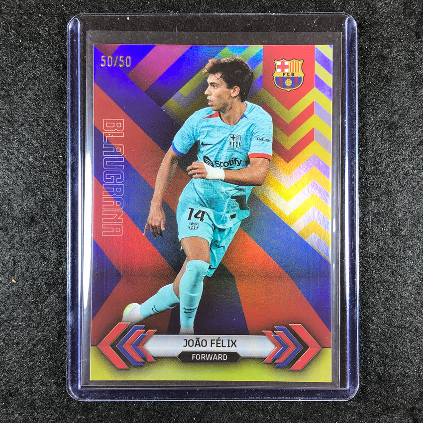 2023-24 Topps Barcelona JOAO FELIX Blaugrana Yellow Foil 50/50 #6