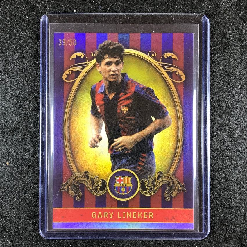 2023-24 Topps Barcelona GARY LINEKER Vintage Barca Yellow Foil 39/50 #6