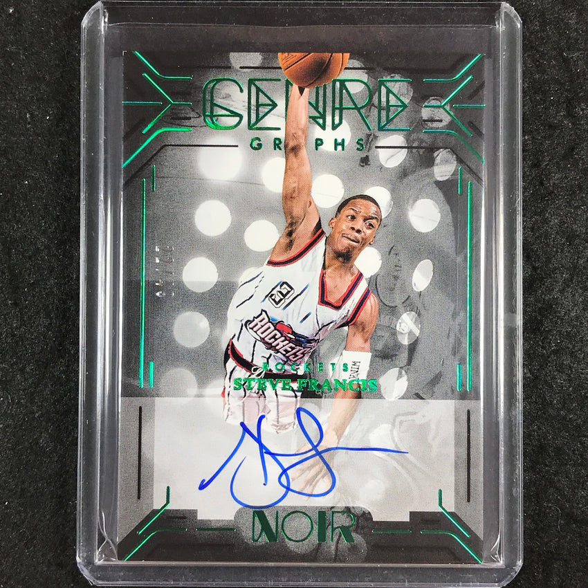 2024-25 Noir STEVE FRANCIS GenreGraphs Auto Holo Green 22/49