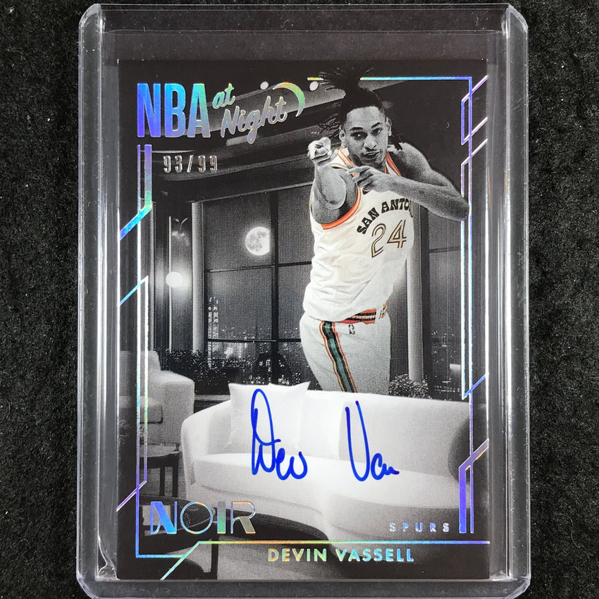 2024-25 Noir DEVIN VASSELL NBA At Night Signatures Auto 93/99