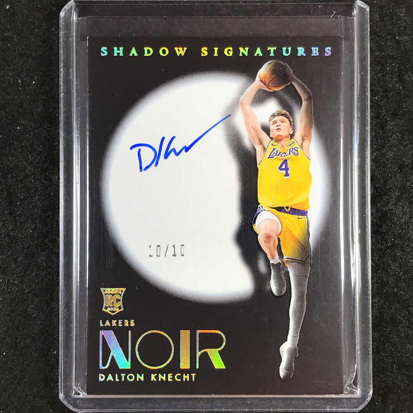 2024-25 Noir DALTON KNECHT Shadow Signatures Rookie Auto Holo Gold 10/10