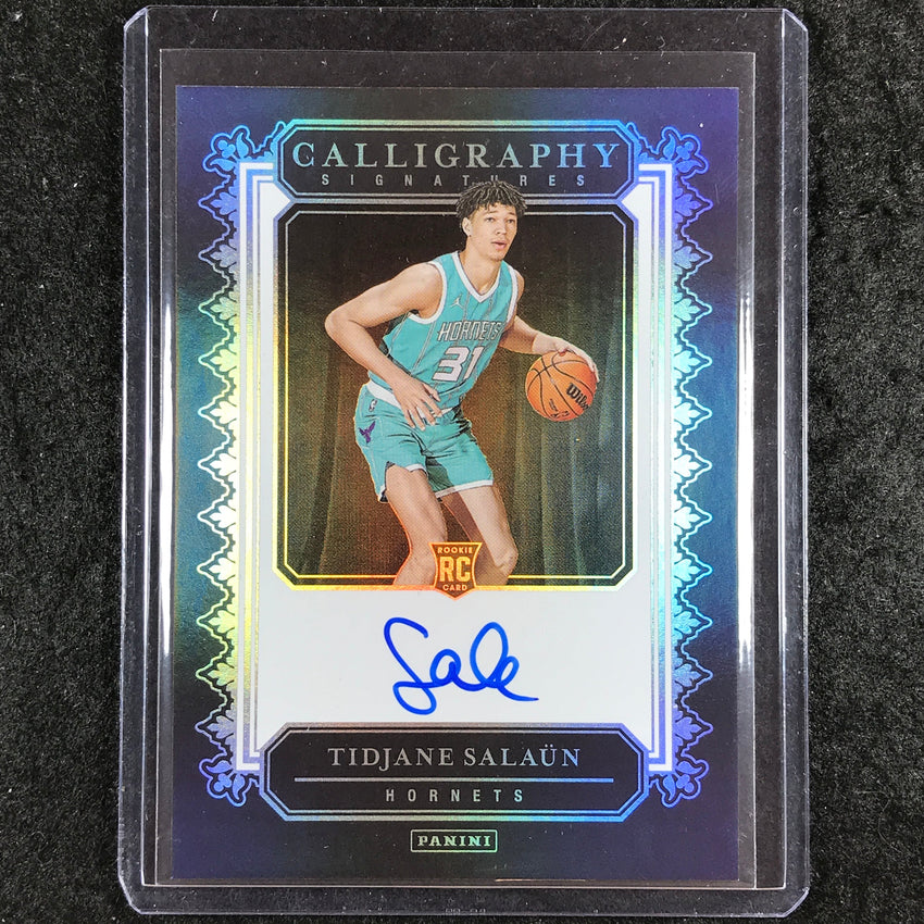 2024-25 Noir TIDJANE SALAUN Calligraphy Signatures Rookie Auto #TID