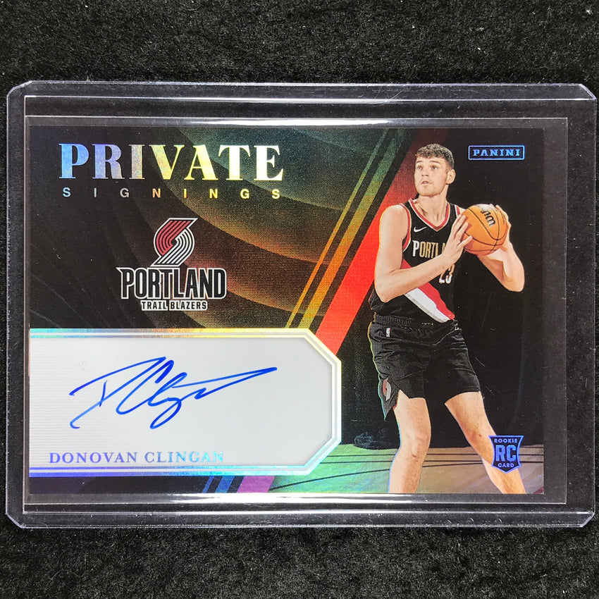 2024-25 Noir DONOVAN CLINGAN Private Signings Rookie Auto #DON