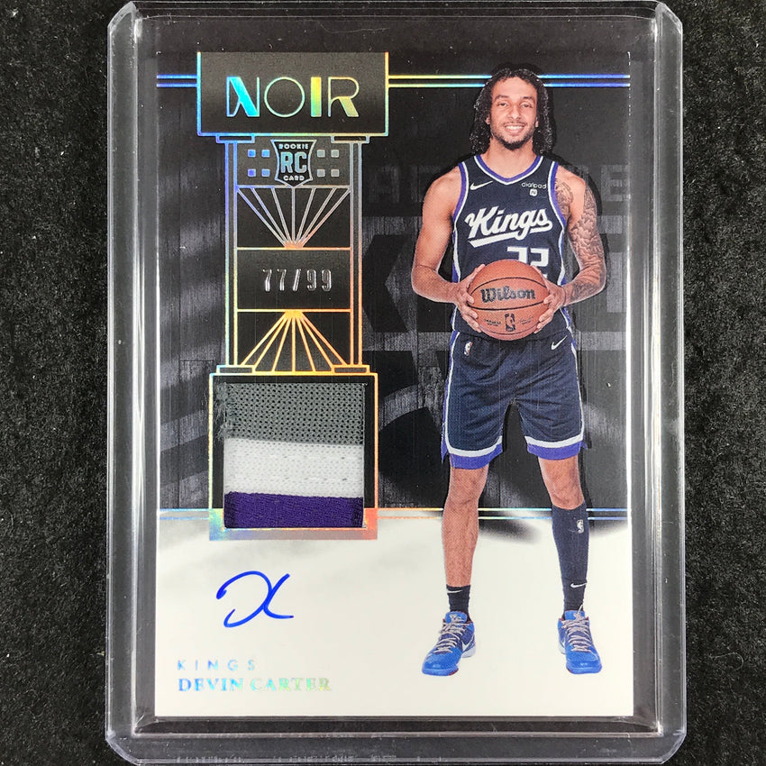 2024-25 Noir DEVIN CARTER Base Rookie Patch Auto Color 77/99