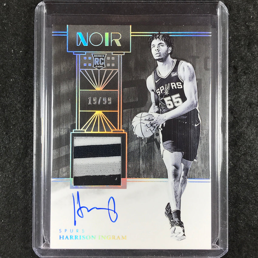 2024-25 Noir HARRISON INGRAM Base Rookie Patch Auto Black and White 19/99