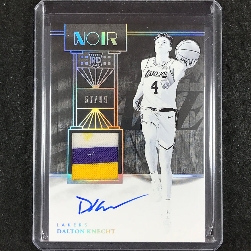 2024-25 Noir DALTON KNECHT Base Rookie Patch Auto Black and White 57/99