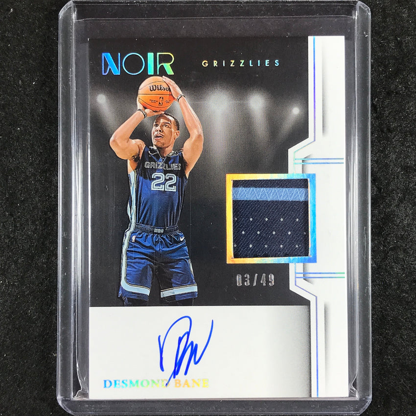 2024-25 Noir DESMOND BANE Autographed Prime Color Patch 3/49