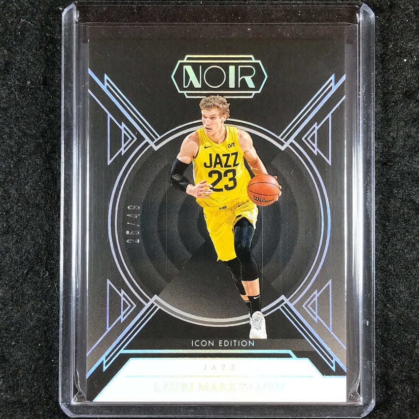 2024-25 Noir LAURI MARKKANEN Base Icon Edition Holo Silver 25/49 #87