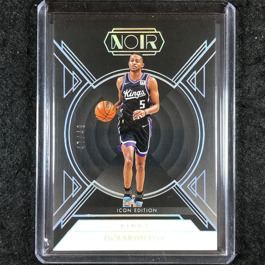 2024-25 Noir DE'AARON FOX Base Icon Edition Holo Silver 47/49 #132