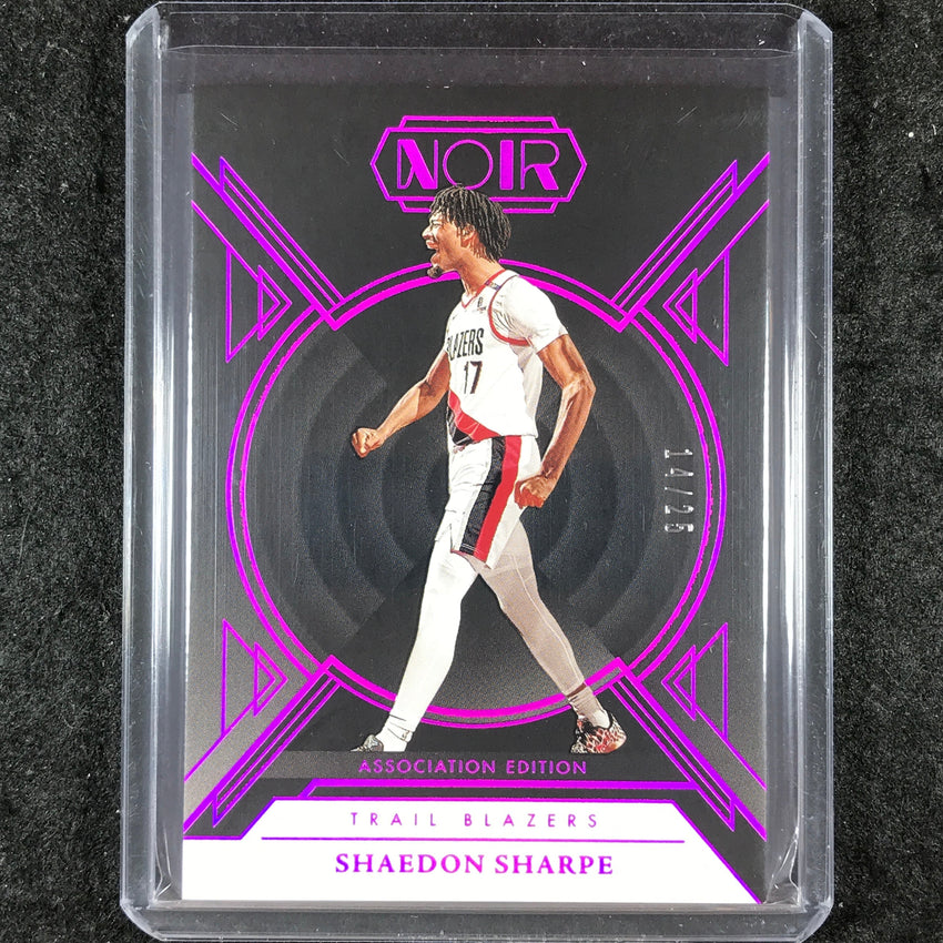 2024-25 Noir SHAEDON SHARPE Base Association Edition Holo Ruby 14/25 #64