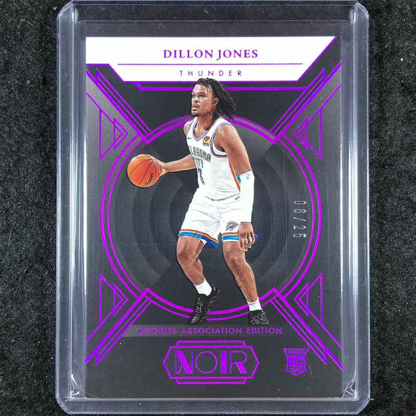 2024-25 Noir DILLON JONES Base Rookies Association Edition Holo Ruby 6/25 #159