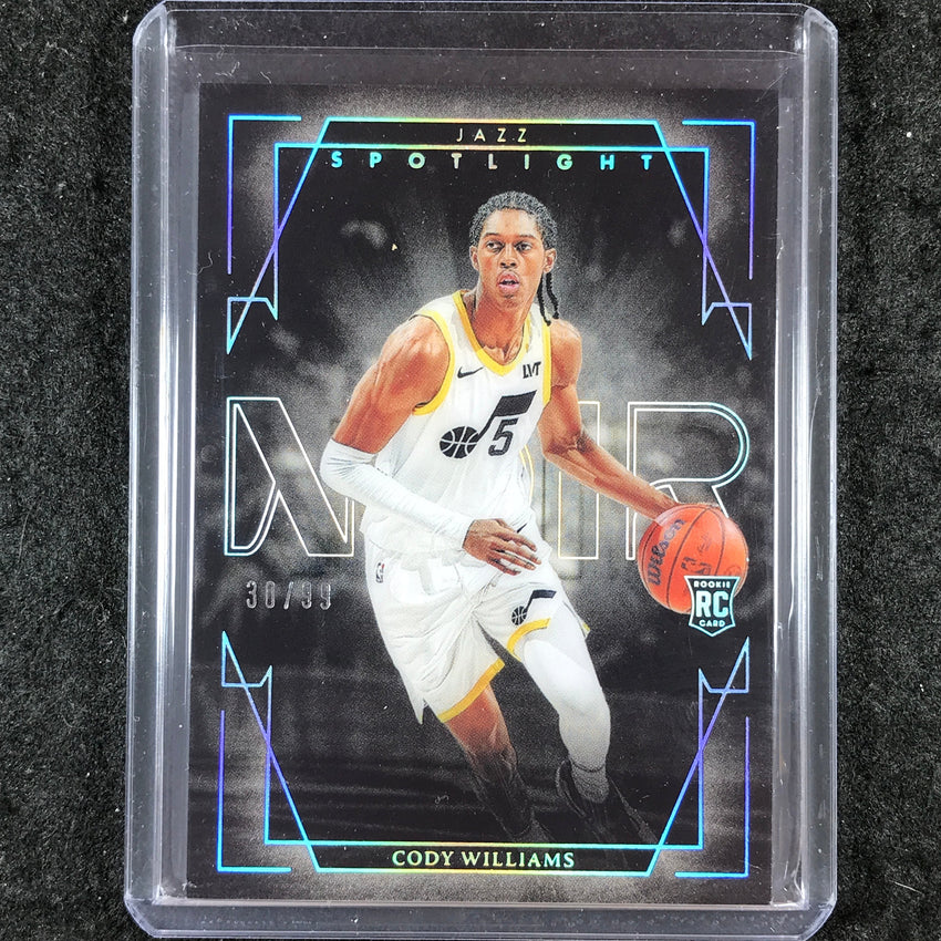 2024-25 Noir CODY WILLIAMS Spotlight Rookie 30/99 #6