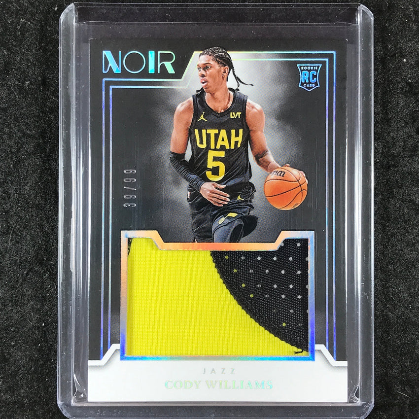 2024-25 Noir CODY WILLIAMS Rookie Jumbo Material Patch Relic 39/99