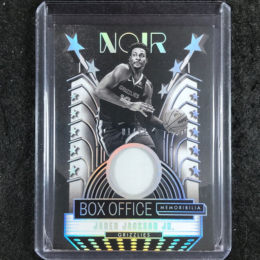 2024-25 Noir JAREN JACKSON JR. Box Office Memorabilia Jersey Relic 1/99