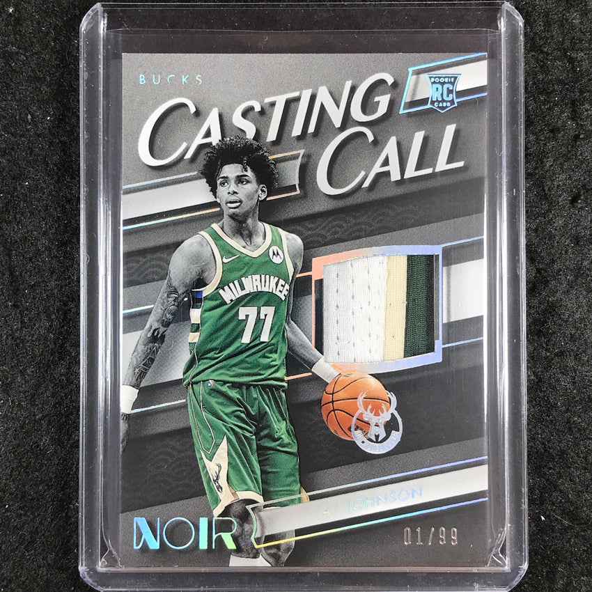 2024-25 Noir AJ JOHNSON Casting Call Memorabilia Rookie Patch 1/99