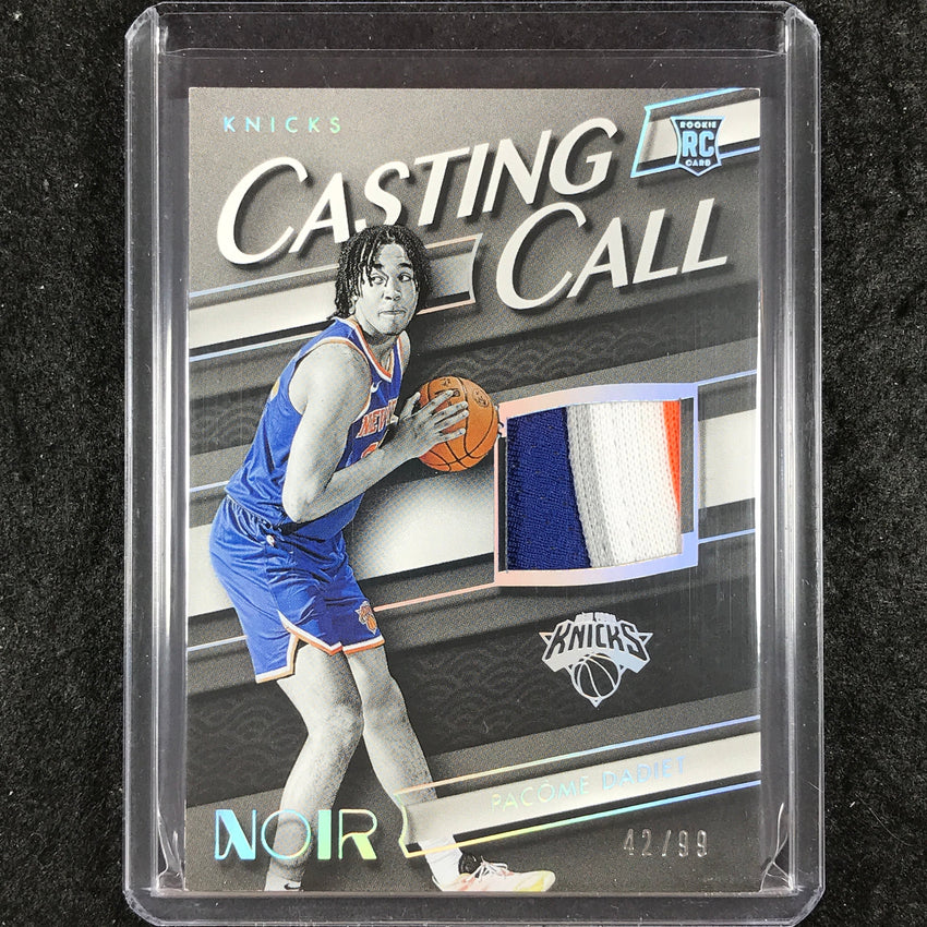 2024-25 Noir PACOME DADIET Casting Call Memorabilia Rookie Patch 42/99