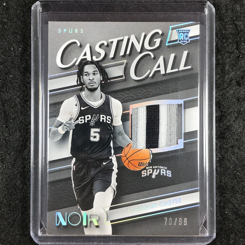 2024-25 Noir STEPHON CASTLE Casting Call Memorabilia Rookie Patch 70/99