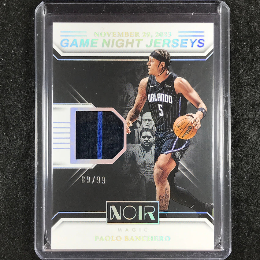 2024-25 Noir PAOLO BANCHERO Game Night Jerseys Relic 89/99