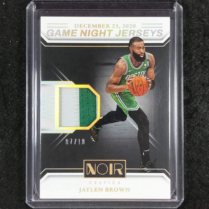 2024-25 Noir JAYLEN BROWN Game Night Jerseys Patch Relic Holo Gold 7/10