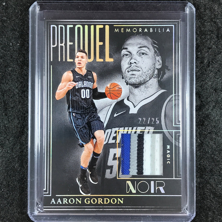 2024-25 Noir AARON GORDON Prequel Memorabilia Patch Relic Holo Gold 22/25