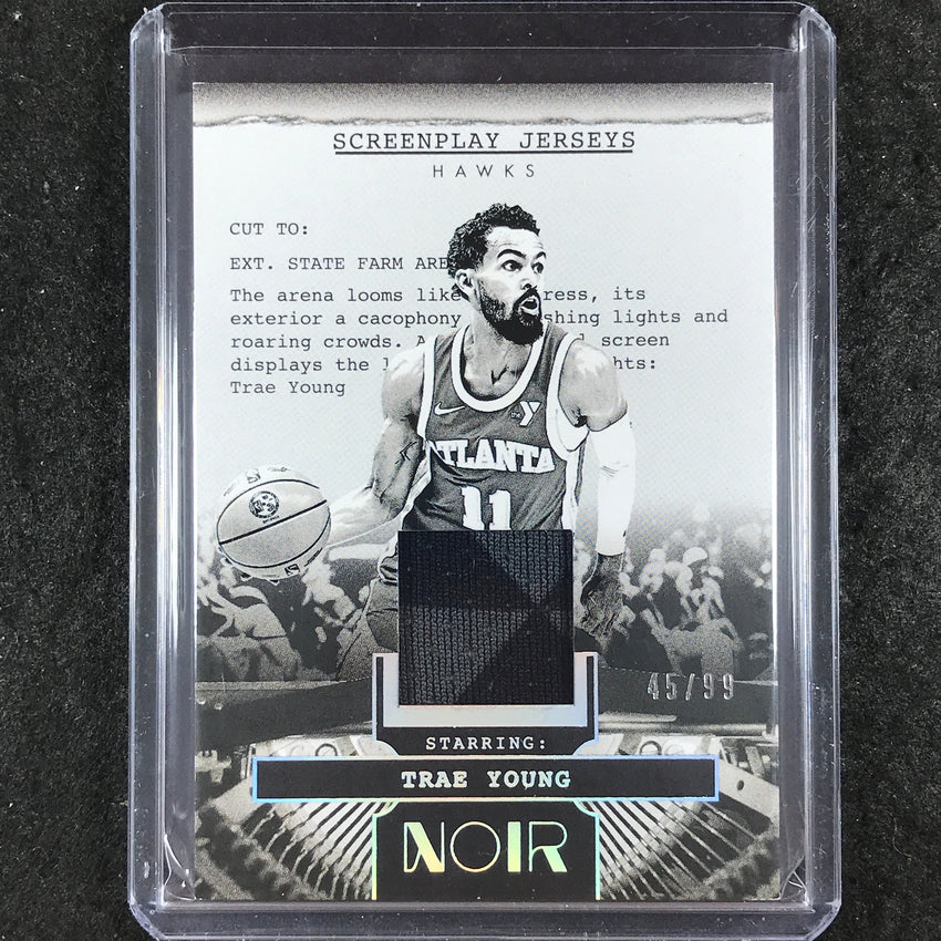 2024-25 Noir TRAE YOUNG Screenplay Jerseys Relic 45/99
