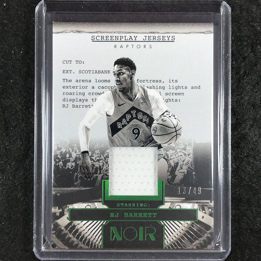 2024-25 Noir RJ BARRETT Screenplay Jerseys Relic Holo Green 13/49