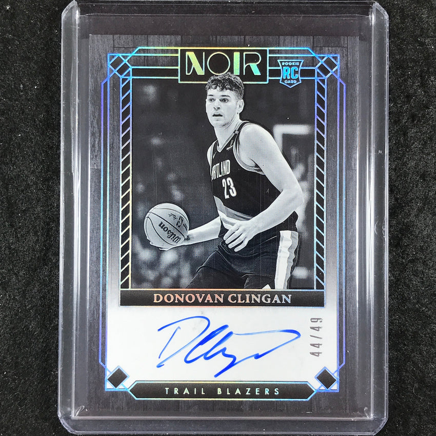 2024-25 Noir DONOVAN CLINGAN Base Rookie Autograph 44/49