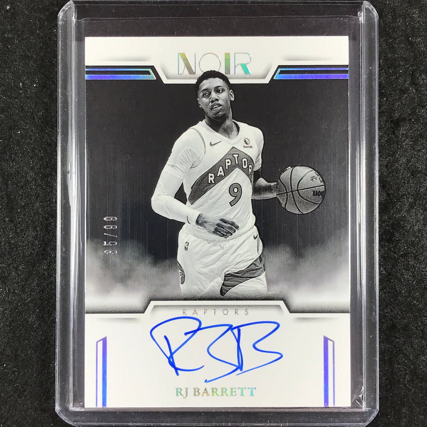 2024-25 Noir RJ BARRETT Auto Noir Black and White 35/99