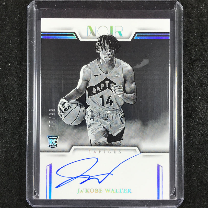 2024-25 Noir JA'KOBE WALTER Rookie Auto Noir Black and White 55/99