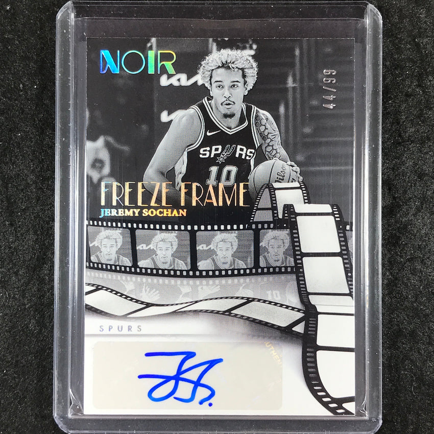 2024-25 Noir JEREMY SOCHAN Freeze Frame Autograph 44/99