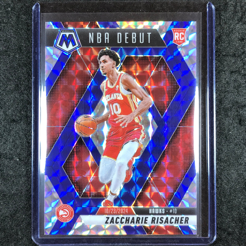2024-25 Mosaic ZACCHARIE RISACHER Rookie NBA Debut Choice Blue 12/45 #269