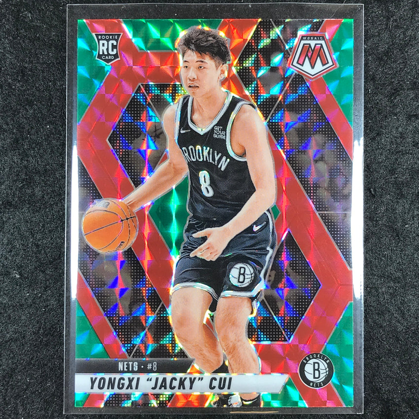 2024-25 Mosaic YONGXI "JACKY" CUI Rookie Choice Red and Green #212