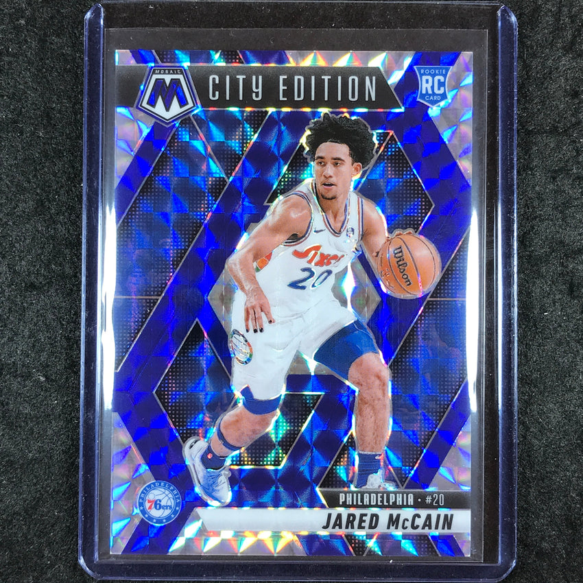 2024-25 Mosaic JARED MCCAIN Rookie City Edition Choice Blue 45/45 #277