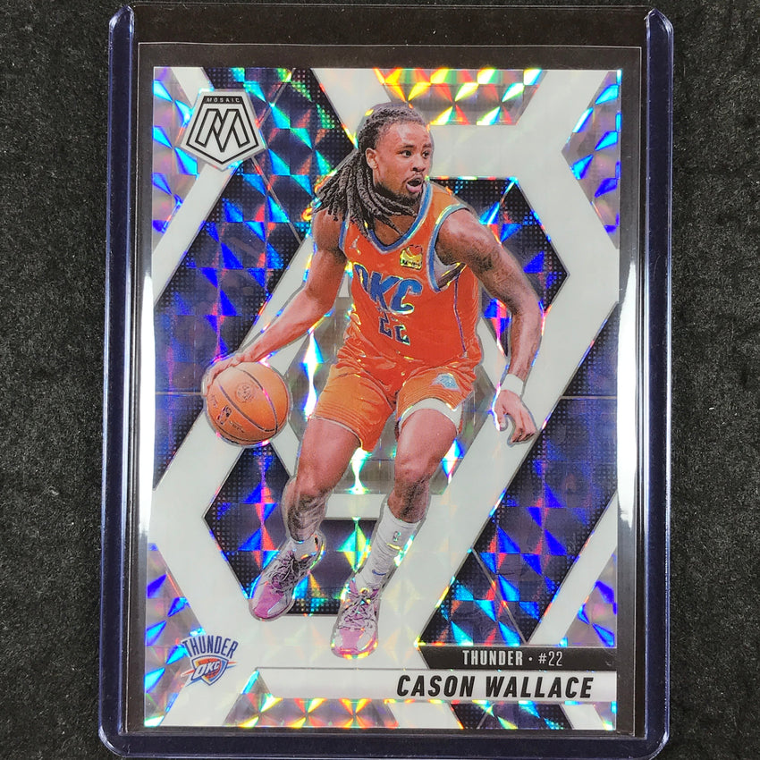 2024-25 Mosaic CASON WALLACE Choice White 30/35 #49
