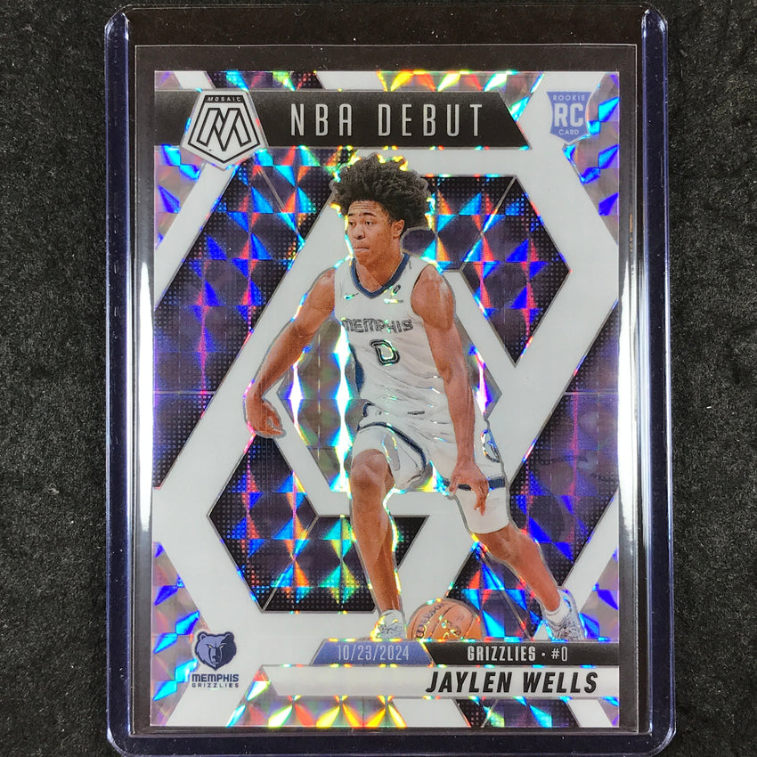 2024-25 Mosaic JAYLEN WELLS Rookie NBA Debut Choice White 16/35 #260