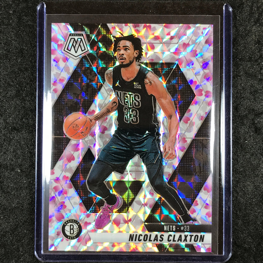 2024-25 Mosaic NICOLAS CLAXTON Choice Cherry Blossom 17/20 #106