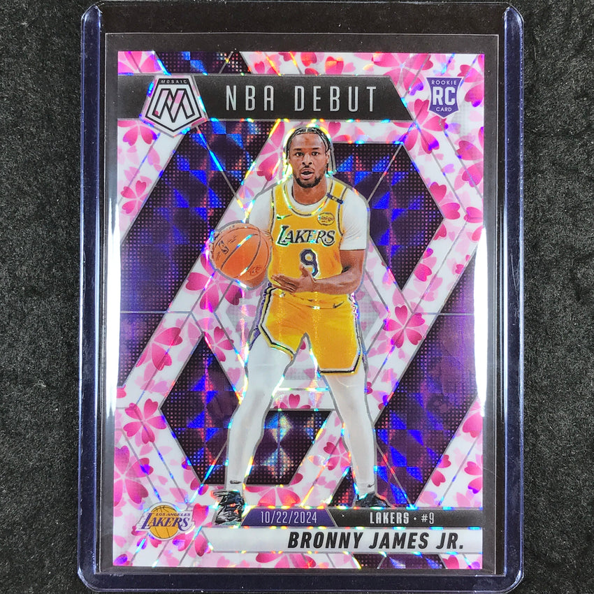2024-25 Mosaic BRONNY JAMES JR. Rookie NBA Debut Choice Cherry Blossom 1/20 #262