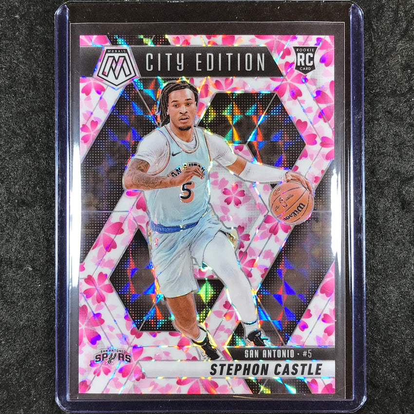 2024-25 Mosaic STEPHON CASTLE Rookie City Edition Choice Cherry Blossom 8/20