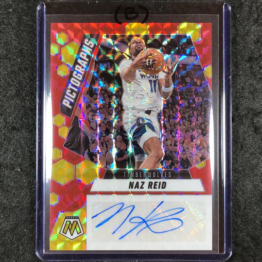 2024-25 Mosaic NAZ REID Pictographs Auto Choice #NAZ (B)