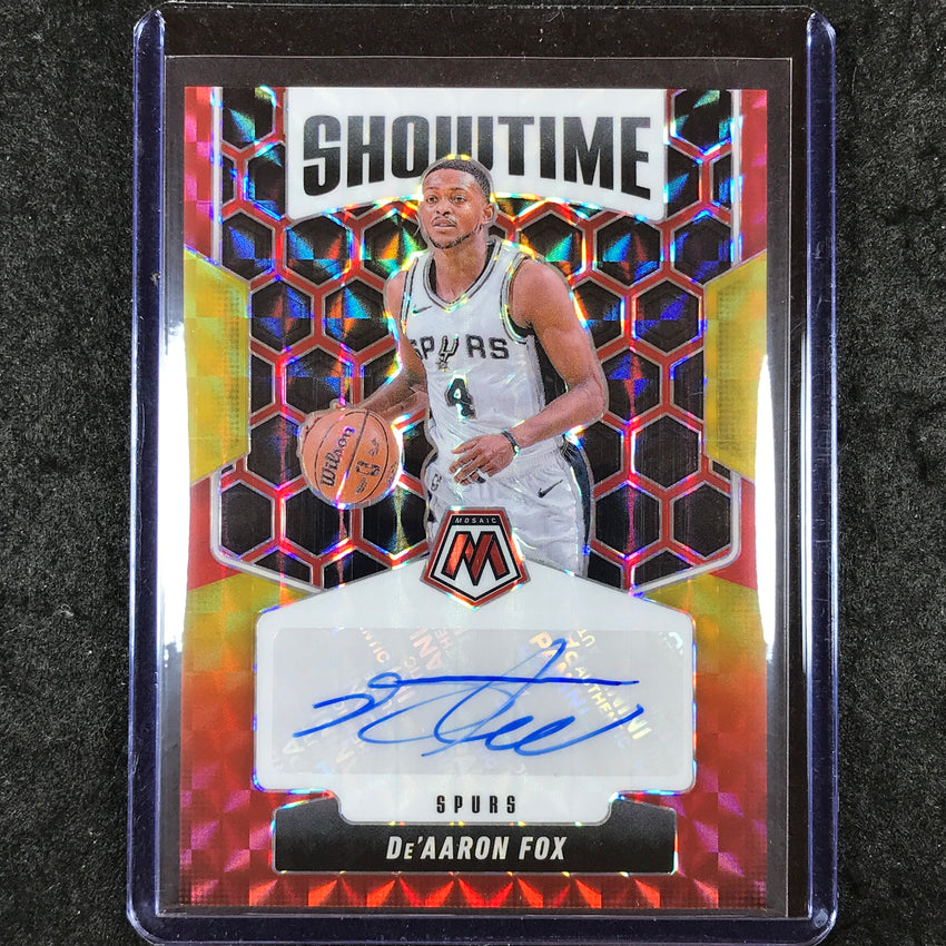 2024-25 Mosaic DE'AARON FOX Showtime Signatures Auto Choice #FOX