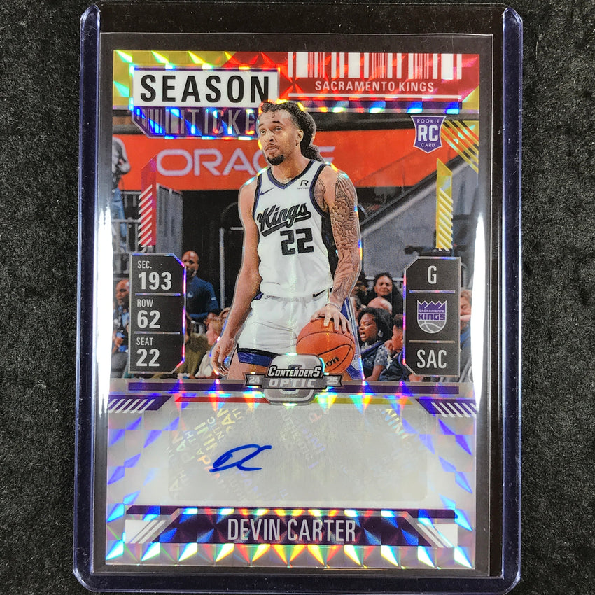 2024-25 Mosaic DEVIN CARTER Rookie Season Ticket Auto Choice #DEV