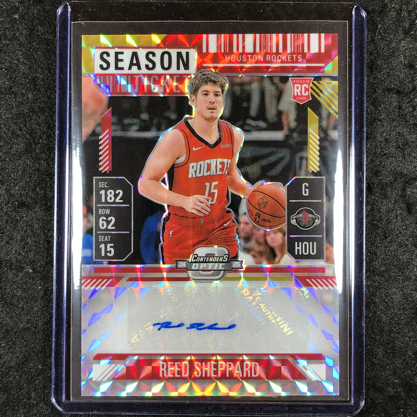 2024-25 Mosaic REED SHEPPARD Rookie Season Ticket Auto Choice #SHP