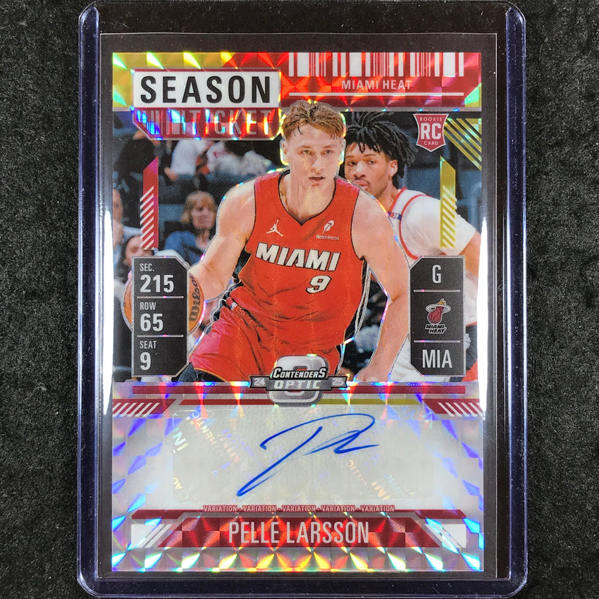 2024-25 Mosaic PELLE LARSSON Rookie Season Ticket Variation Auto Choice #PEL