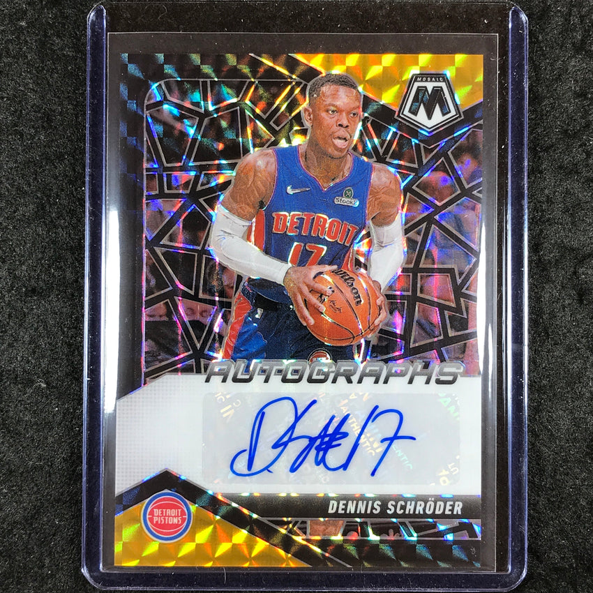 2024-25 Mosaic DENNIS SCHRODER Autographs Choice Black Gold 2/8
