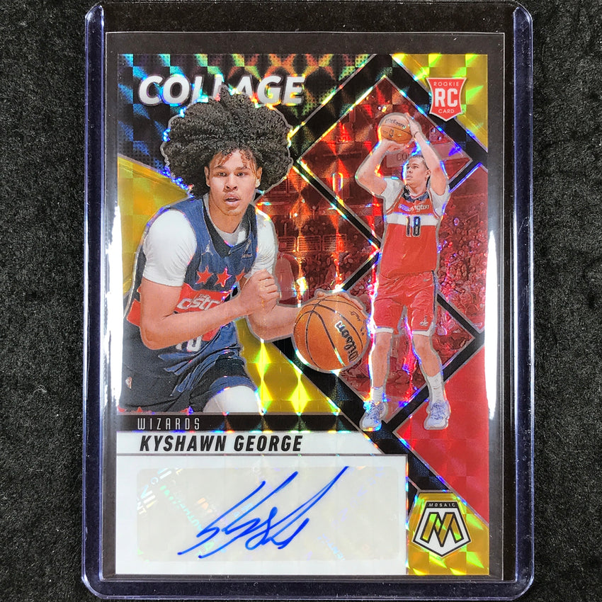 2024-25 Mosaic KYSHAWN GEORGE Collage Rookie Auto Choice Black Gold 5/8