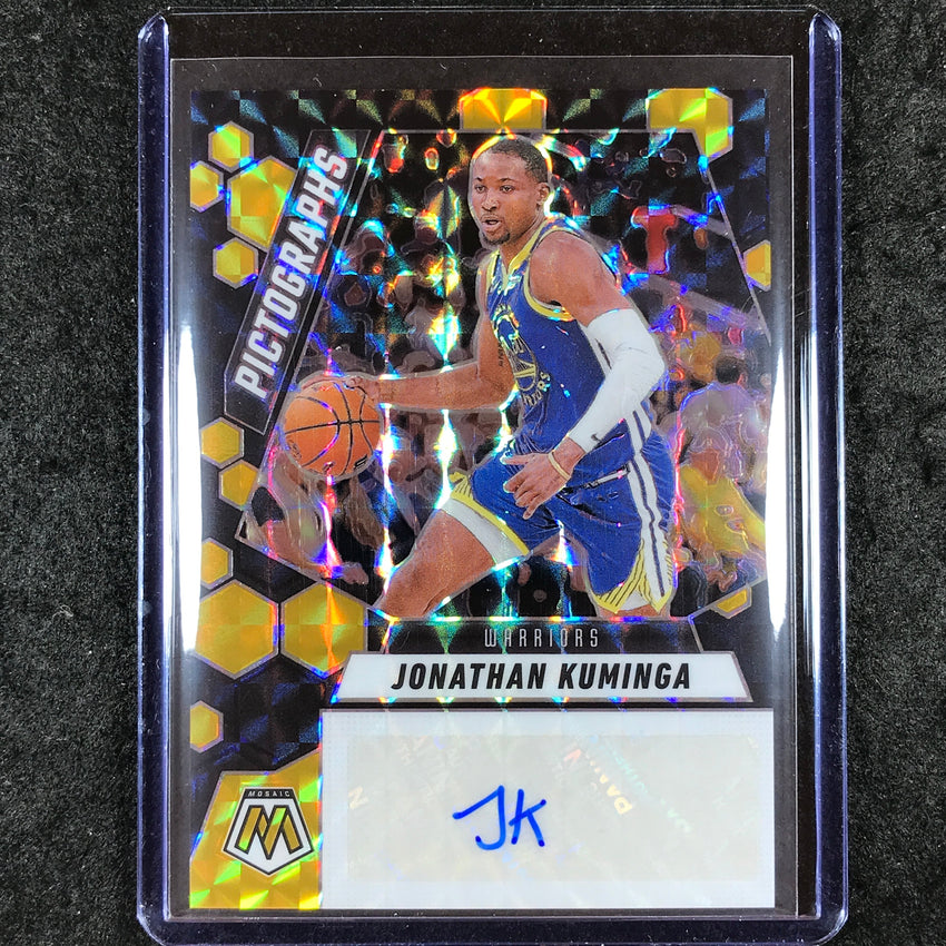 2024-25 Mosaic JONATHAN KUMINGA Pictographs Auto Choice Black Gold 5/8