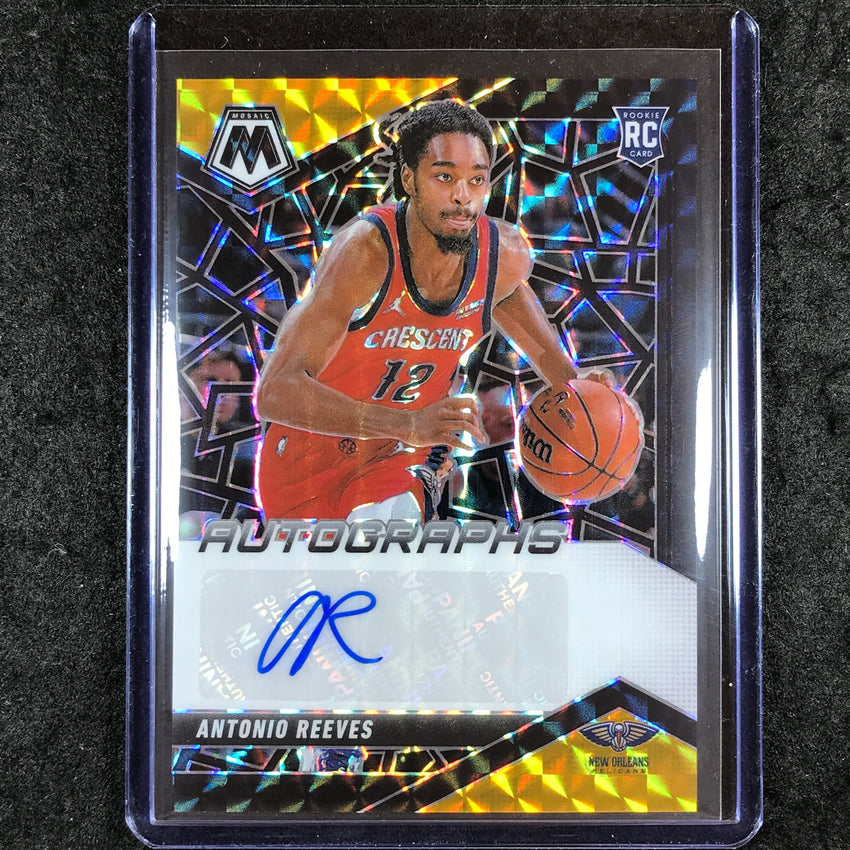 2024-25 Mosaic ANTONIO REEVES Rookie Autographs Choice Black Gold 2/8