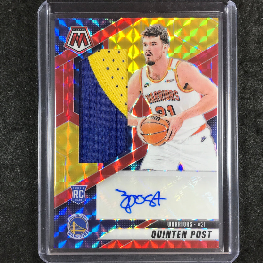 2024-25 Mosaic QUINTEN POST Rookie Patch Auto Choice #PST