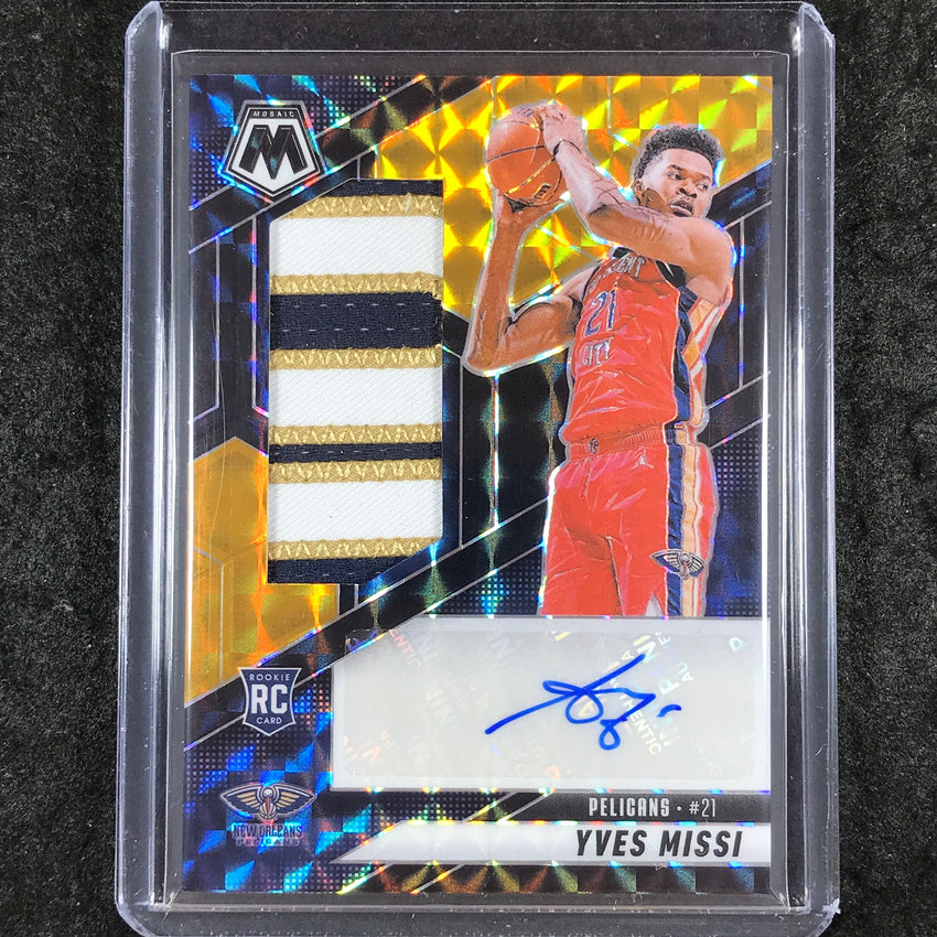 2024-25 Mosaic YVES MISSI Rookie Patch Auto Choice Black Gold 3/8