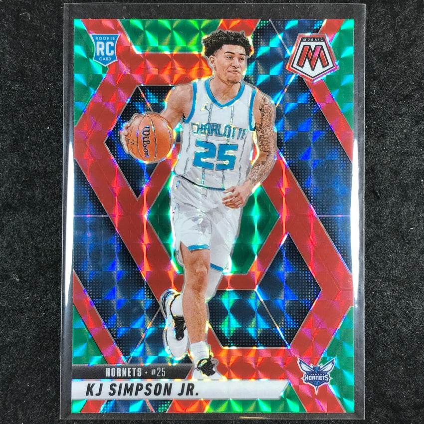 2024-25 Mosaic KJ SIMPSON JR. Rookie Choice Red and Green #239